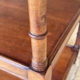 Console Art Deco a 3 niveaux bois tourné "Faux Bambou" Circa 1930s