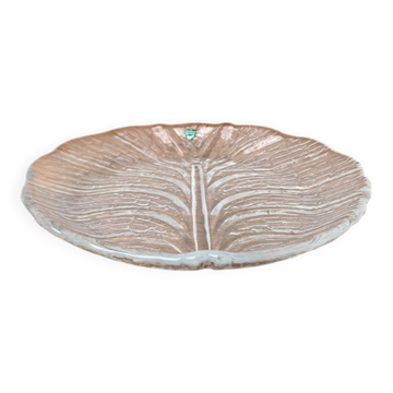 Assiette en verre Eden vintage suédoise d'Orrefors, années 1970
