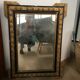 Black and gold mirror - 69 x 79cm