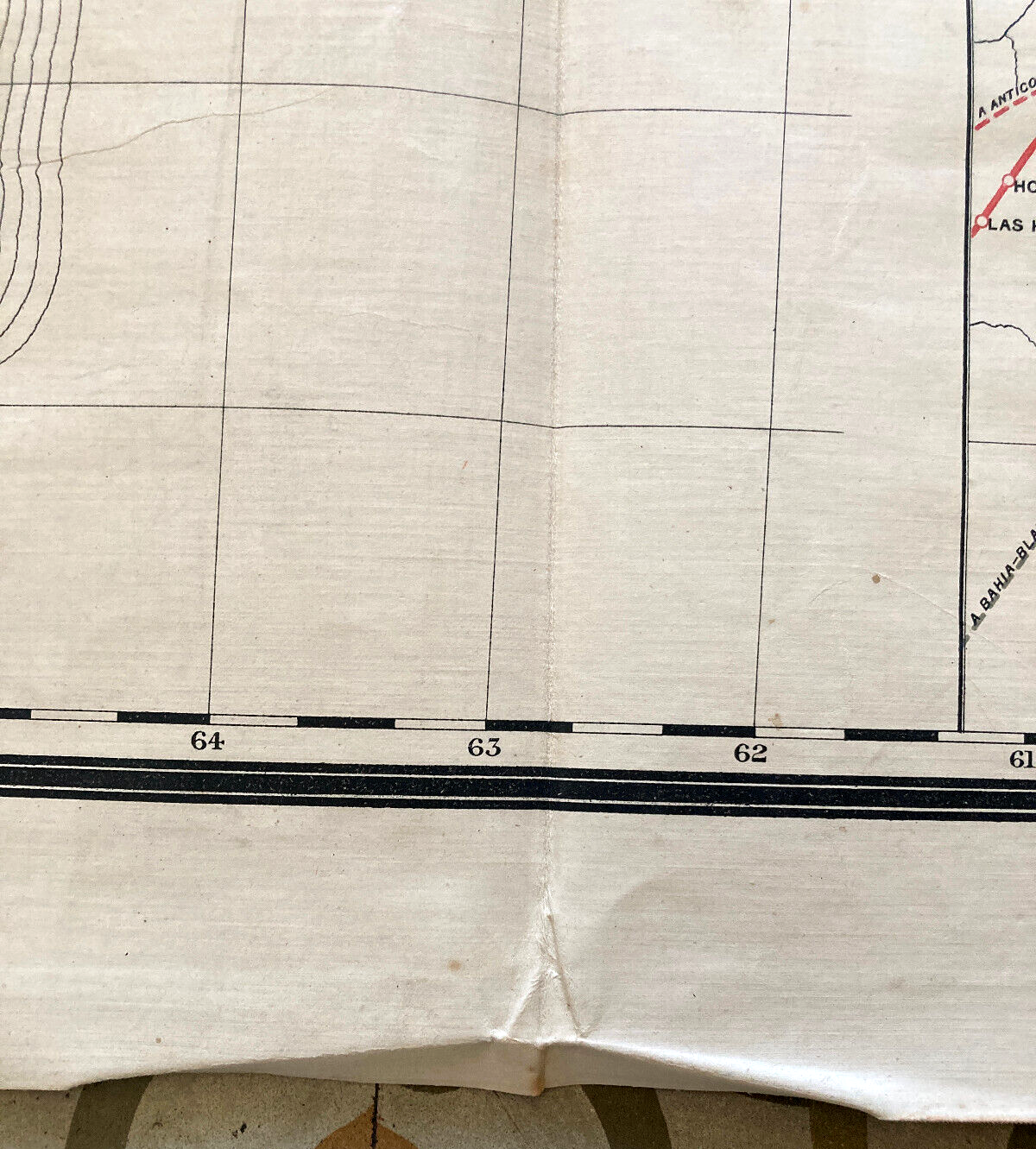 19th century map of Argentina