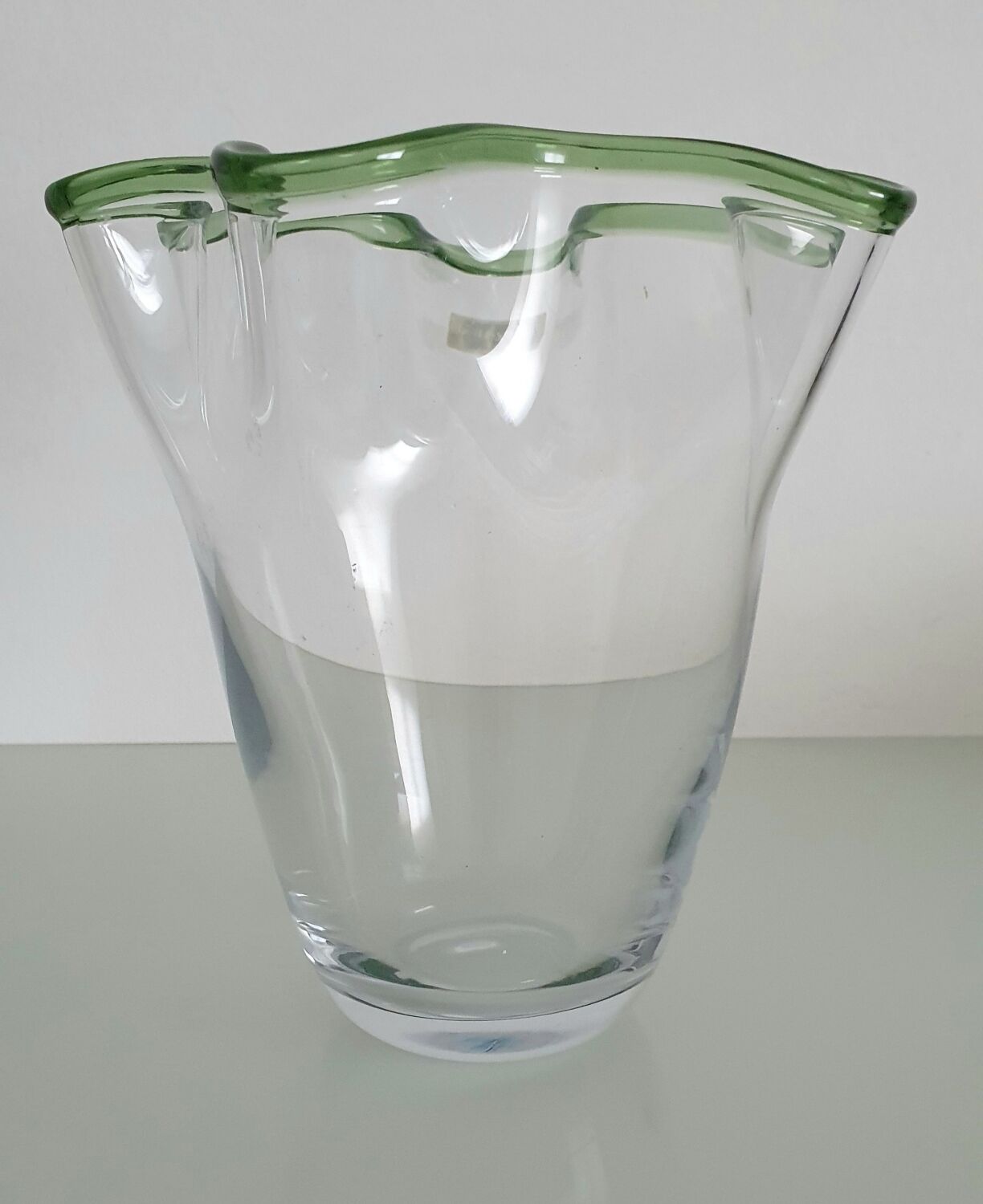 Villeroy and Boch glass and crystal corolla vase