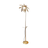 Gold metal flower lamppost