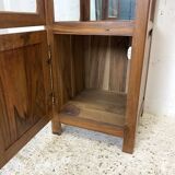 Solid walnut display case