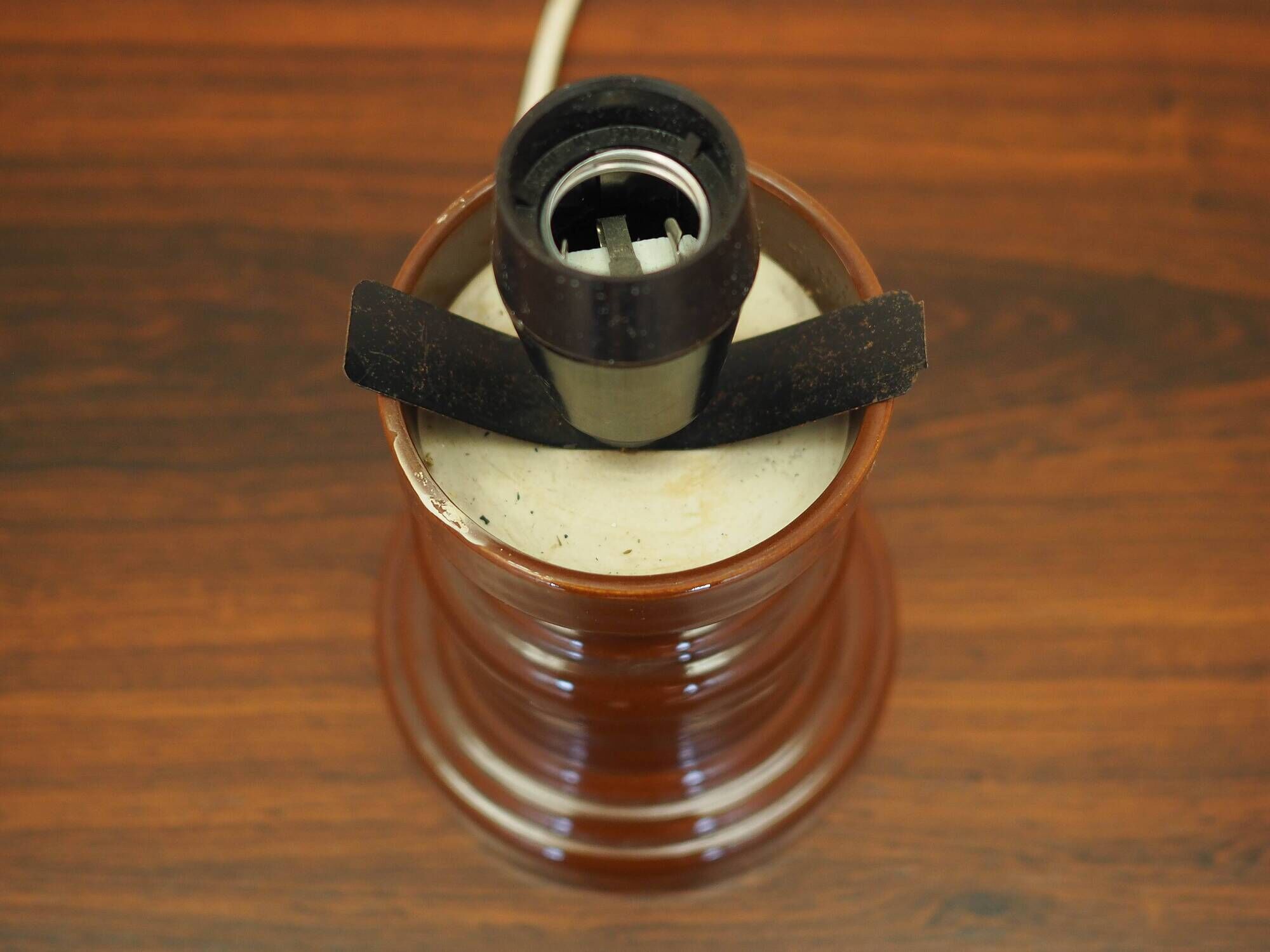 Ceramic lamp, polish design, 1977, manufactured by dzpe polam mysłakowice