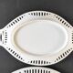 Set de 3 plats ajourés fleuris