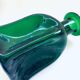 Vintage French Art Glass Decanter Bottle, 1950s