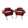 Armchairs by Joseph Andre Motte, Steiner, 1958