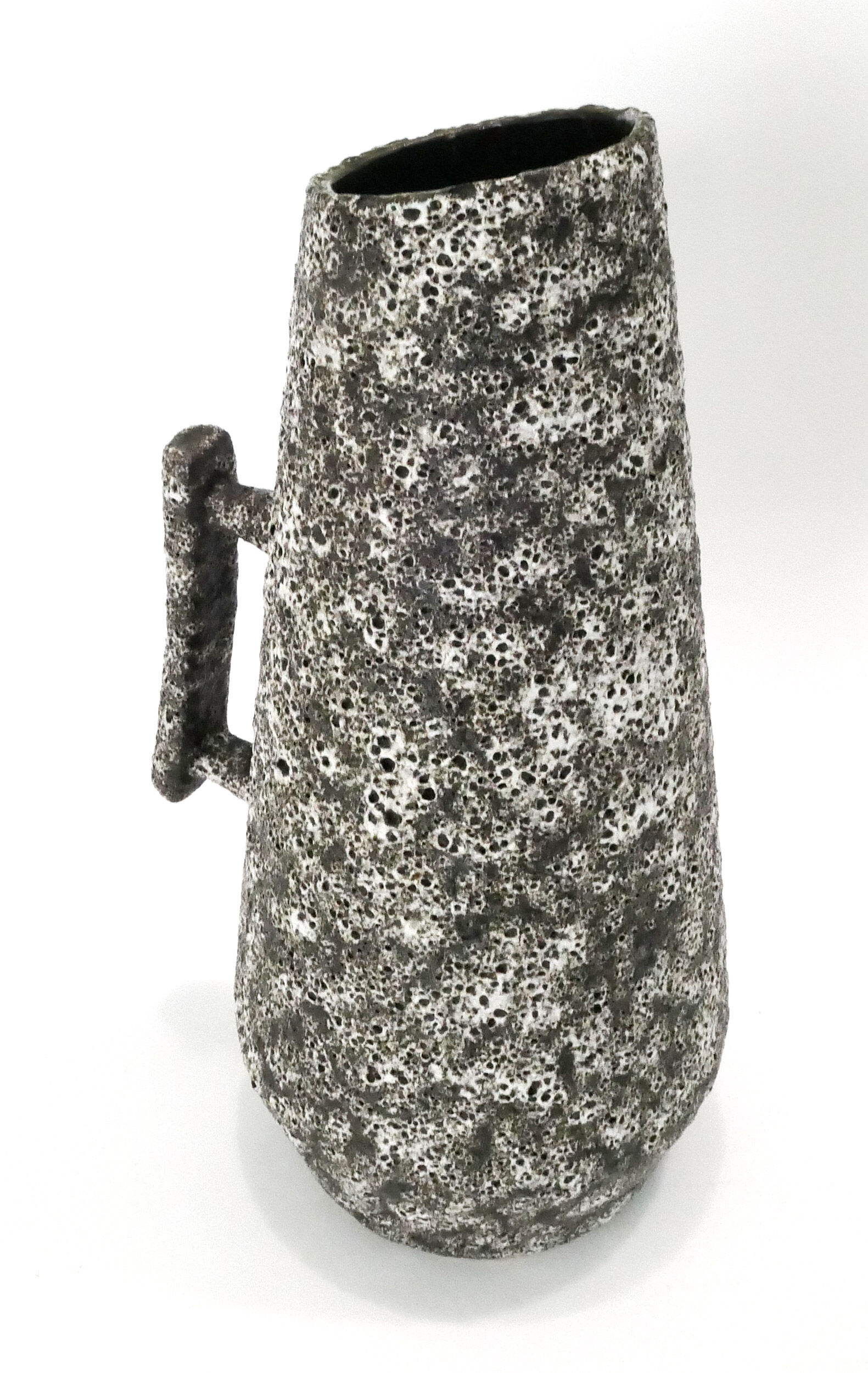 Ceramic vase fat lava jopeko 1960s-70s