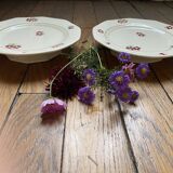 2 vintage fruit/sweets dishes Moulin des Loups & Hamage
