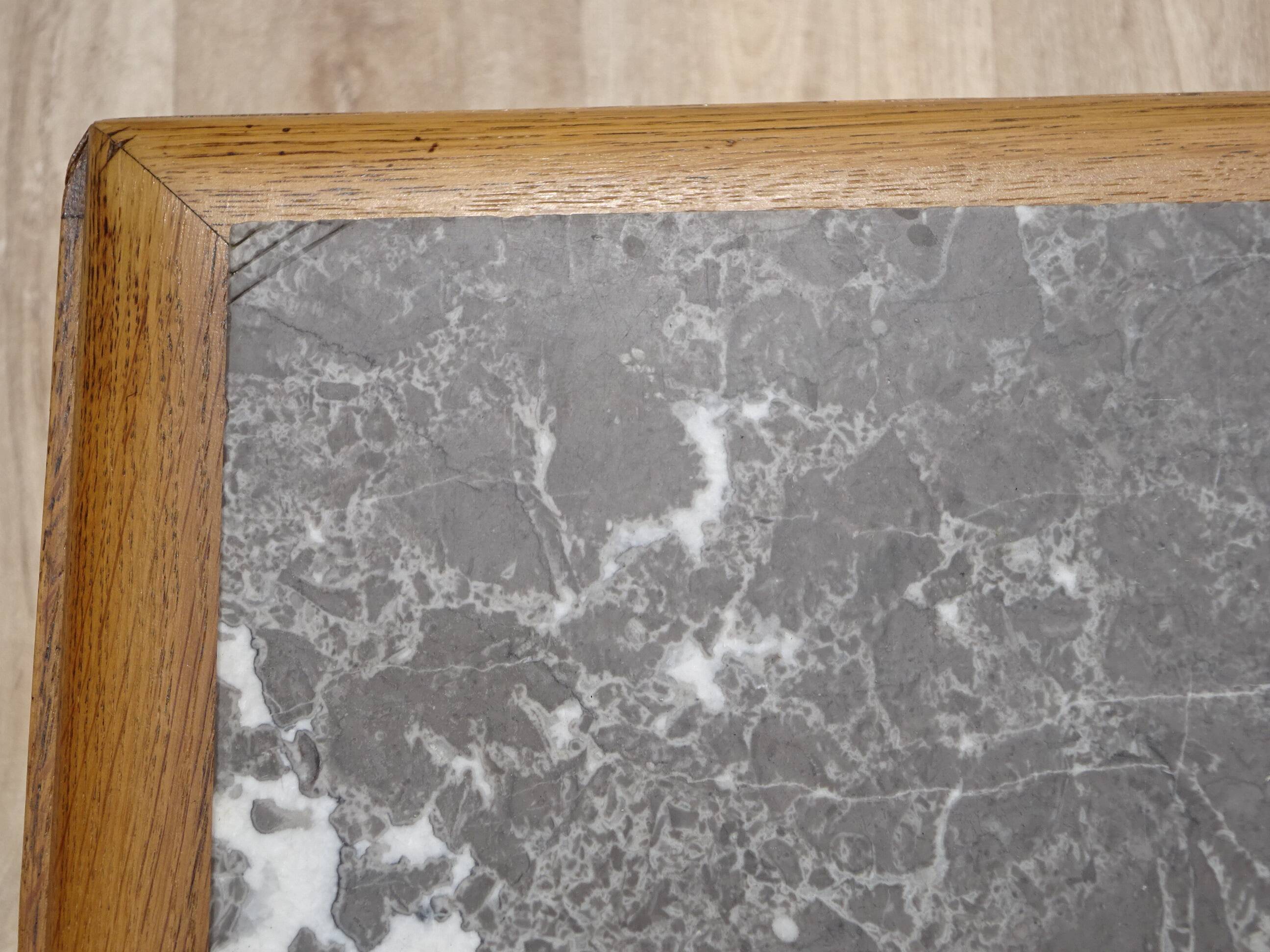 Art Deco bedside table in oak, restored