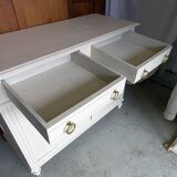 Vintage sideboard revamped in Parisian style.