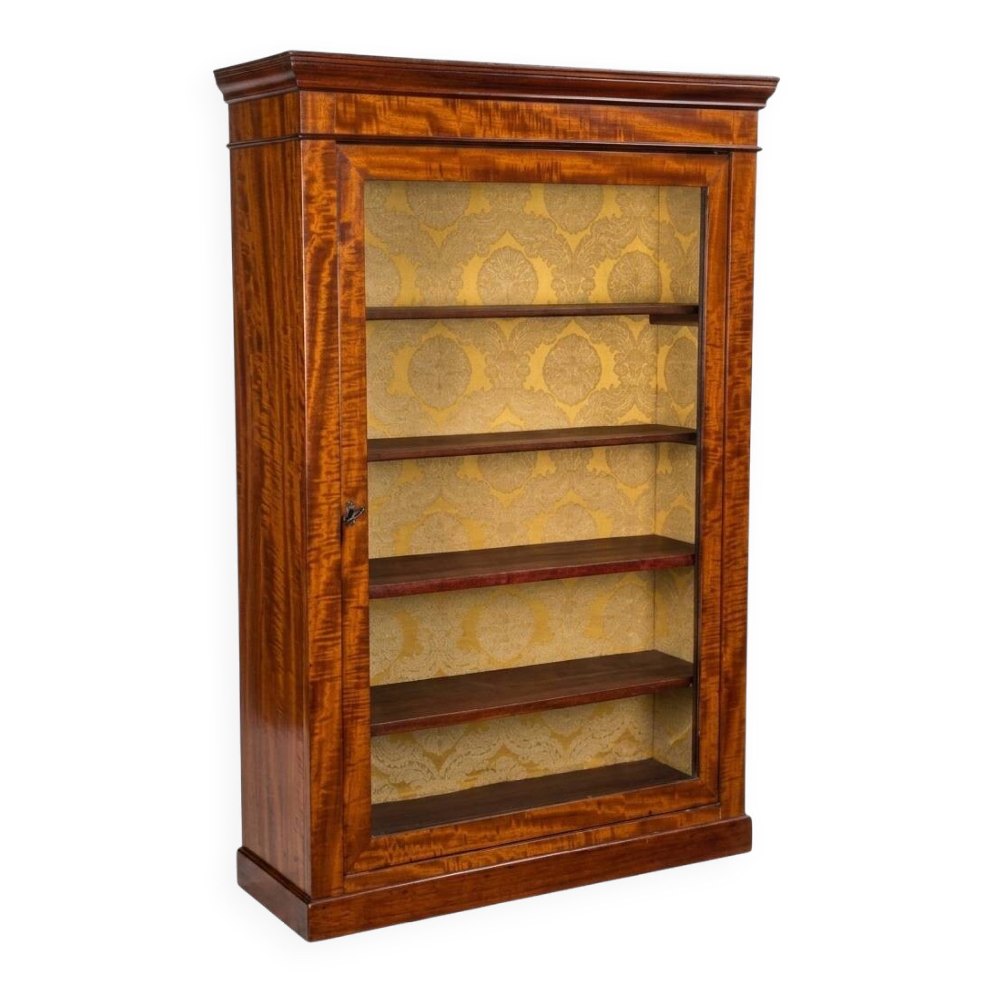Late 19th century mahogany shop display cabinet.