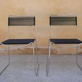 Black vintage scoubidou chair