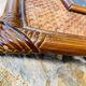 Vintage mirror, bamboo, caning and rattan, circa 1960s