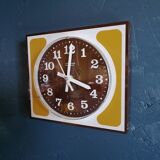 Vintage clock, wall clock "Junghans Café Ocre"