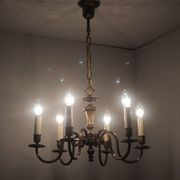 Vintage six-arm chandelier, 1970's.