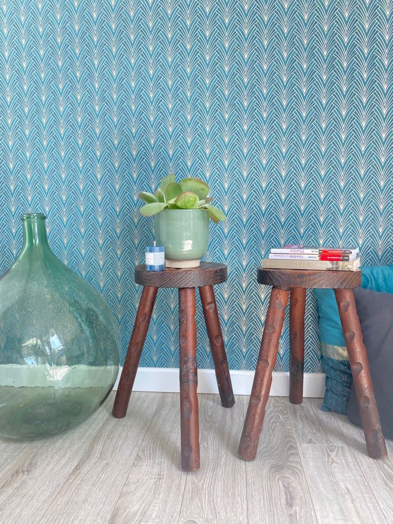 Pair of tripod stools