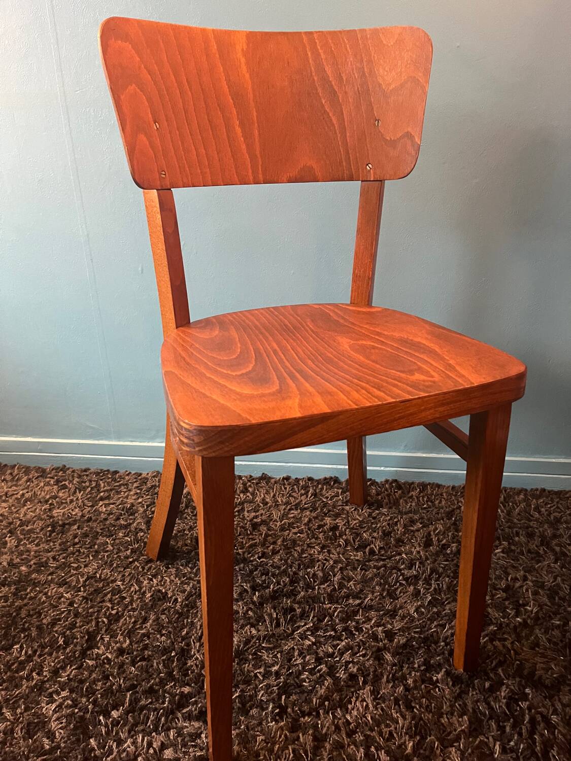 Paire chaise bistrot bois Thonet année 50/60