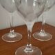 Set of engraved crystal white wine glasses – Elegant vintage glasses