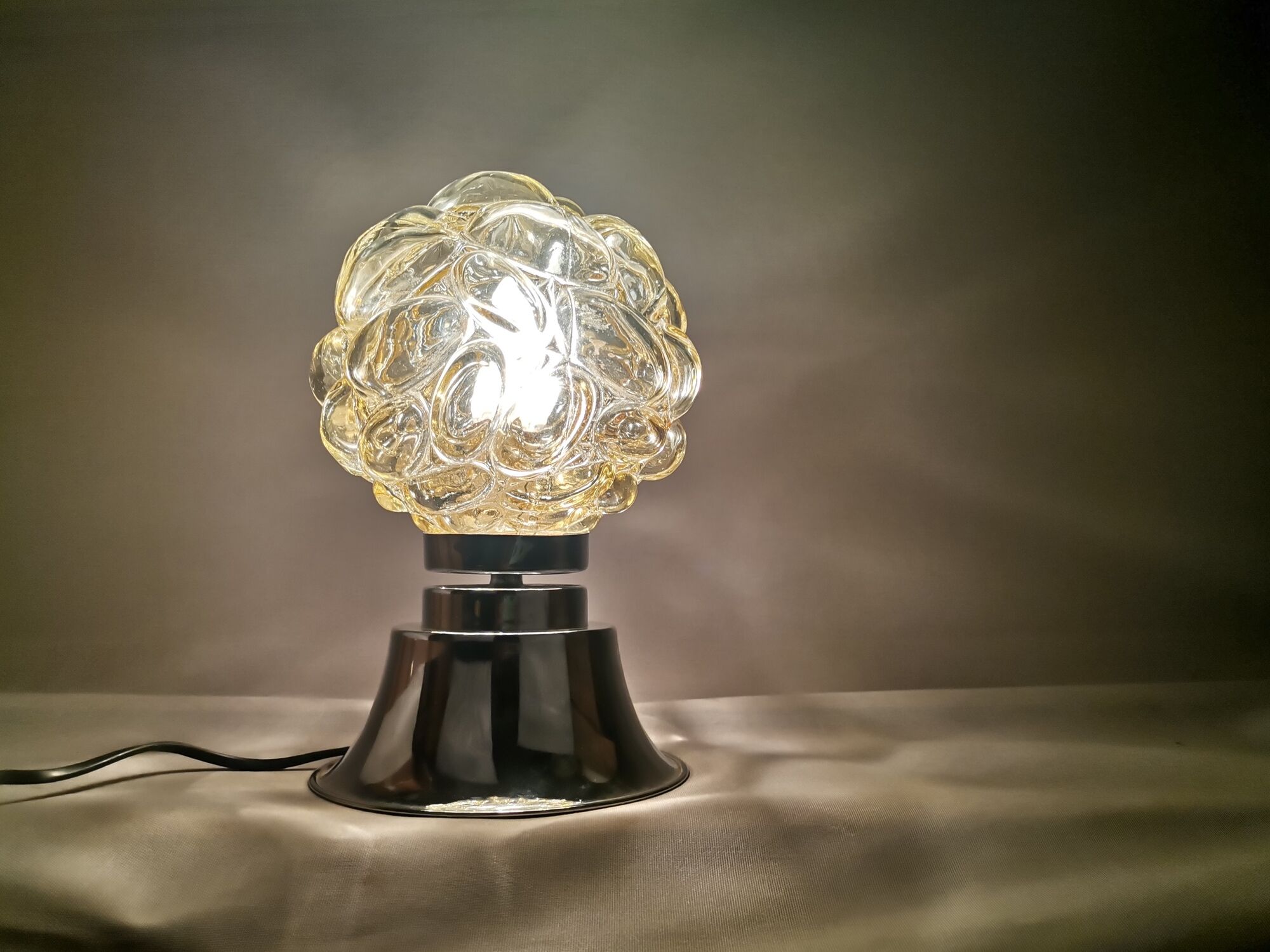 Mid century glass lamp