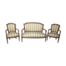 Salon Louis XVI sofa and pair of cabriolets