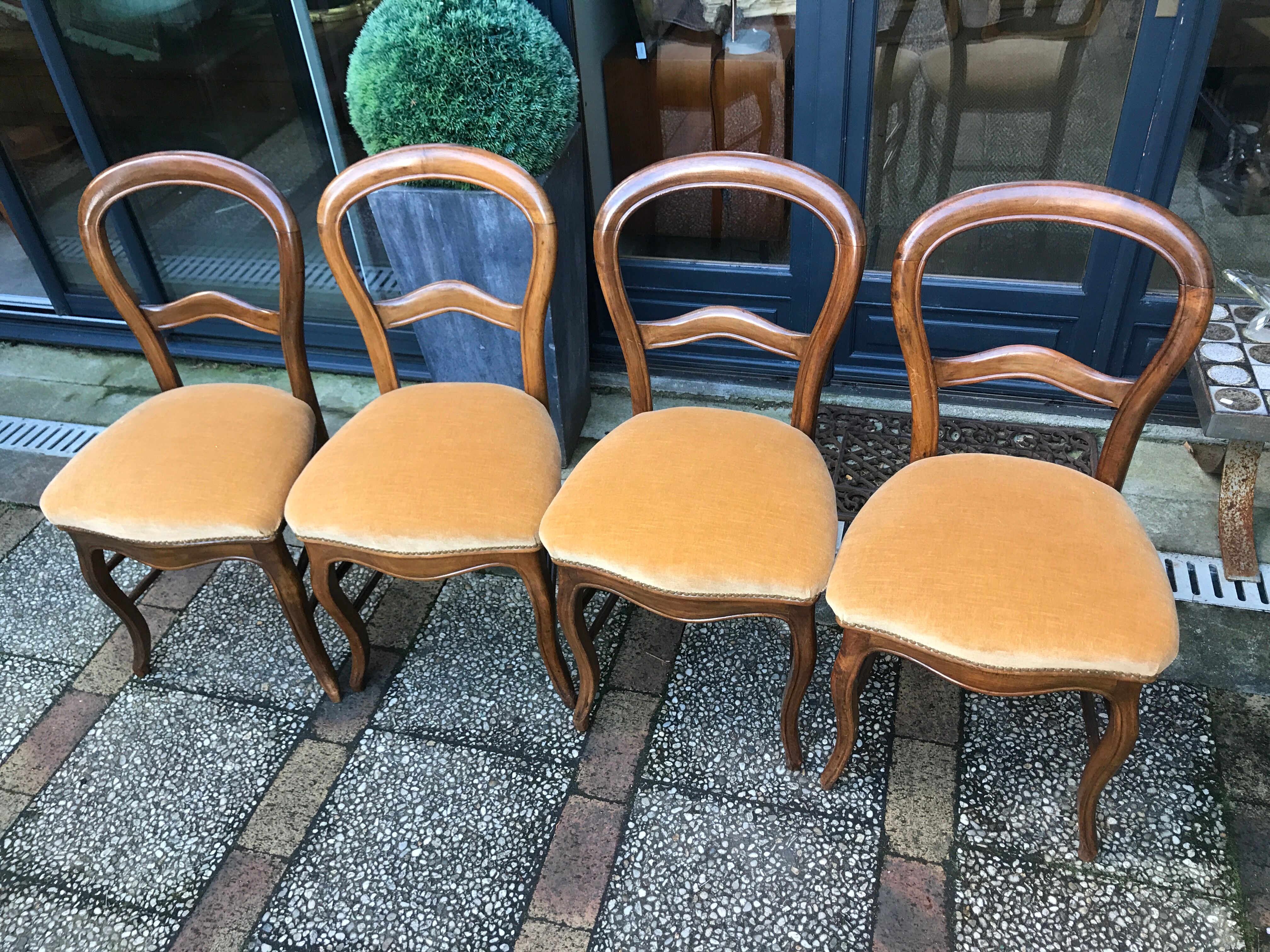 Four Louis Philippe chairs