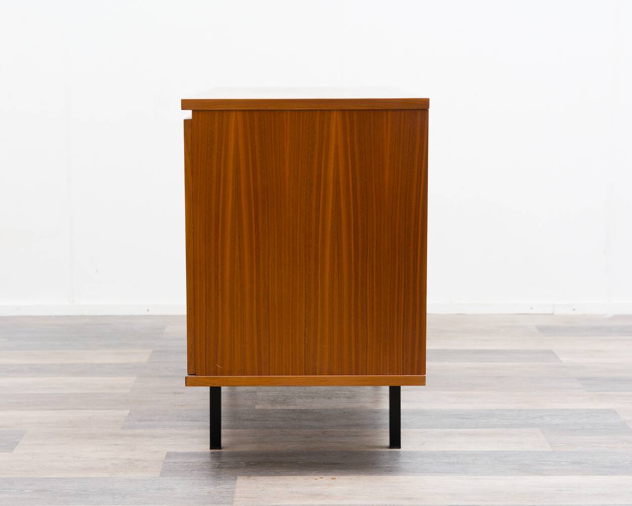 1960s walnut two-door cabinet.
