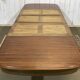 Art Nouveau dining table in mahogany in the style of Gustave Serrurier-Bovy.