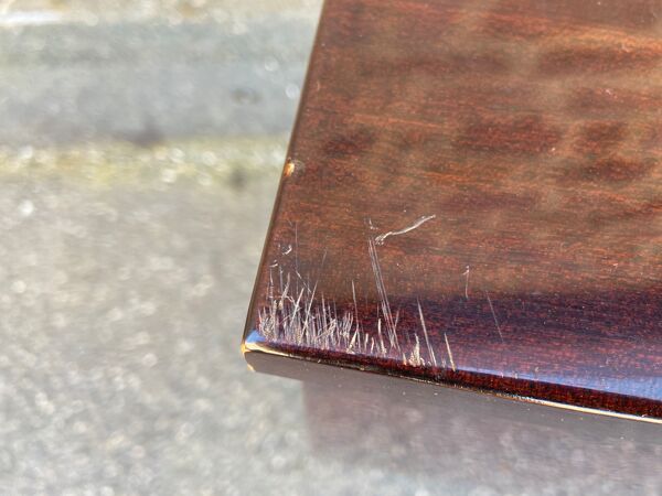 Chevet table de nuit design 1960 vintage scandinave pieds compas