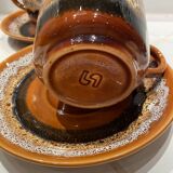 Large Serreguemines Hawaii model cups