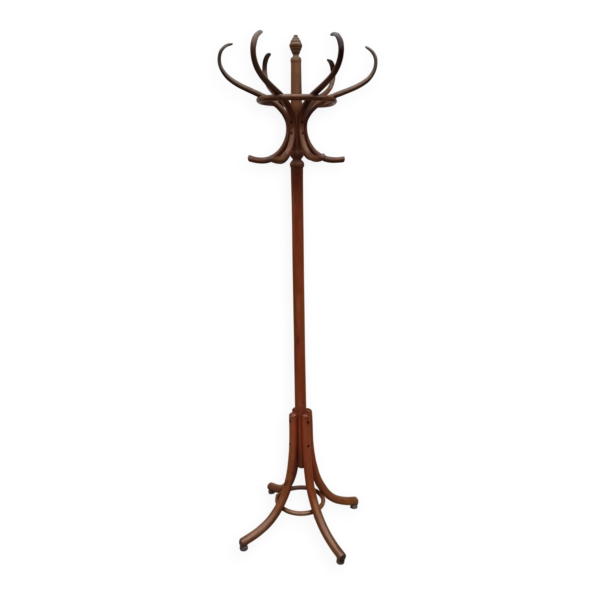 Antique parrot coat rack signed THONET