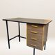 Bureau en métal, bois et formica