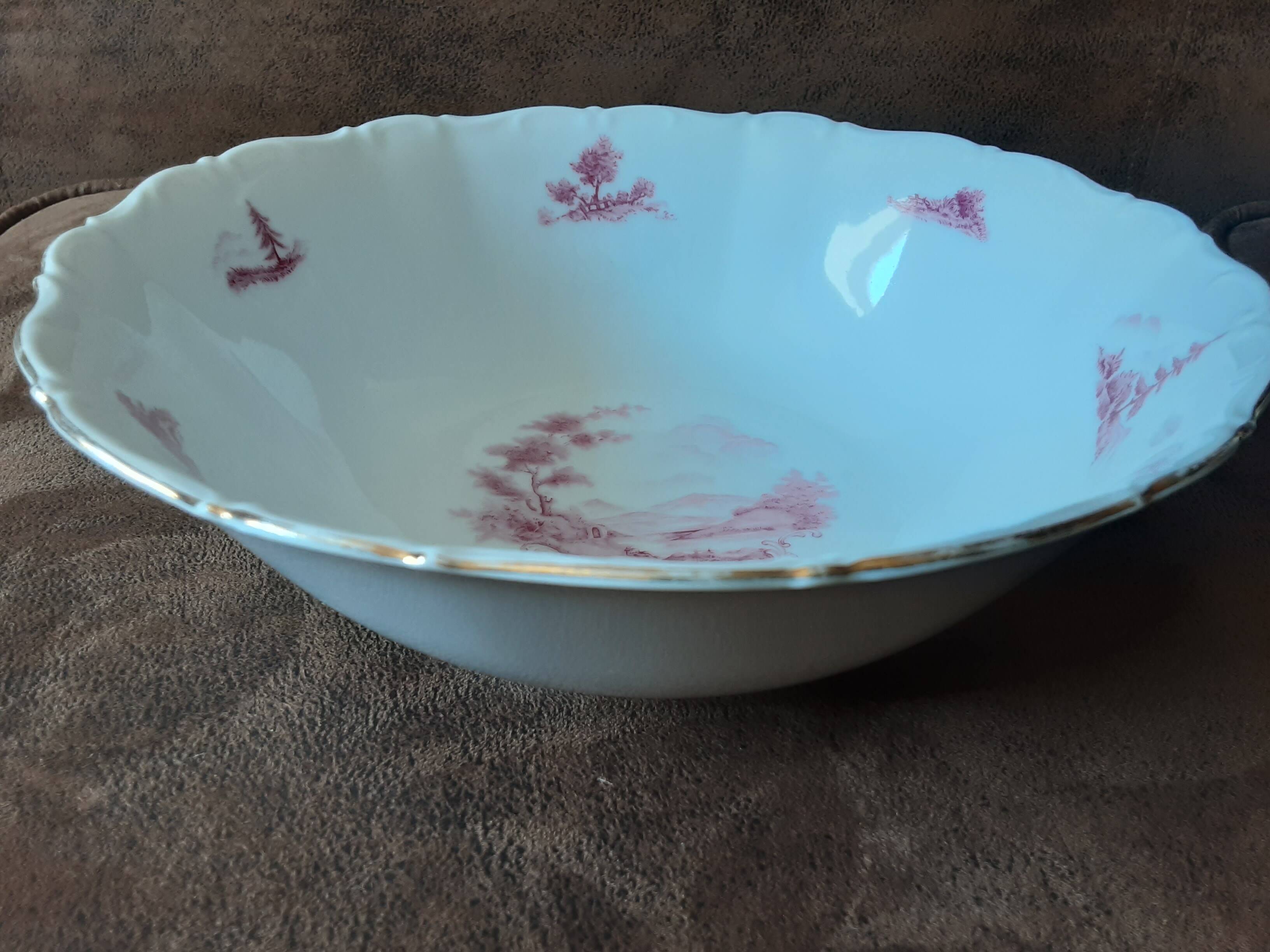 Bavaria porcelain cup and 6 bowl set