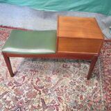 vintage teak phone table "Mr Chippy"
