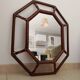Vintage Italian mirror bamboo and rattan Riviera bohemian chic 1970s