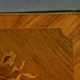 Bedside table in rosewood and palisander, Louis XV style – Late 19th century