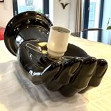 Pair of handmade ceramic wall sconces