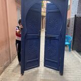 Porte bleu