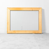 Gold leaf wooden rectangular mirror 1950