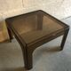 Table basse plastique fumé années 70