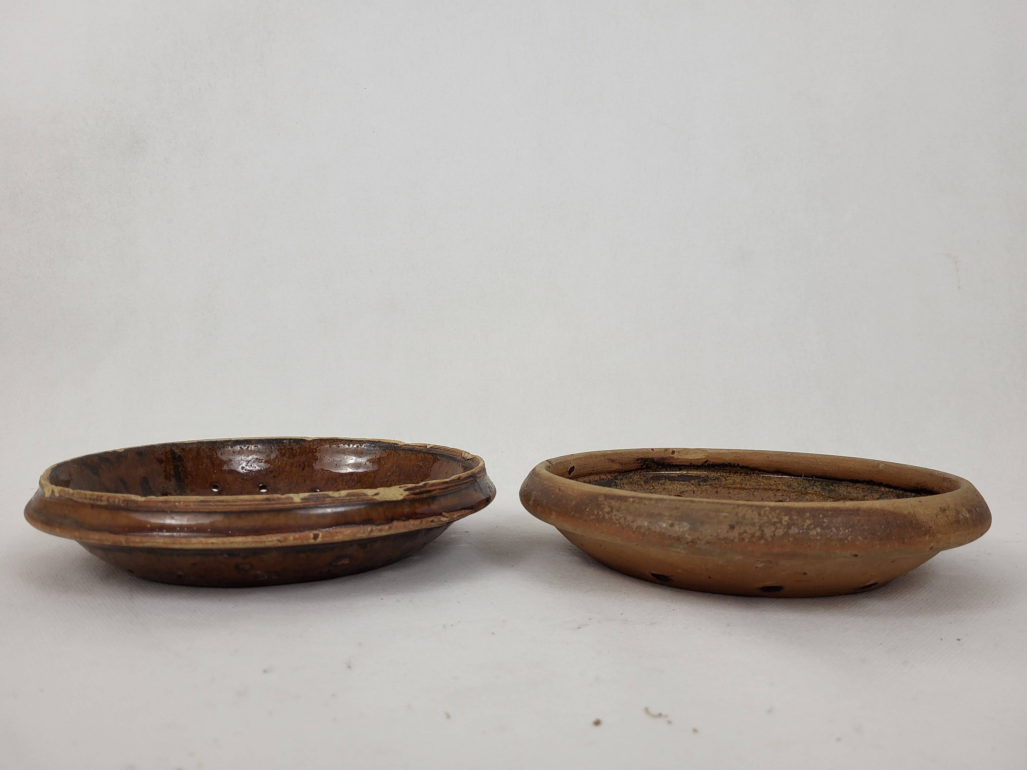 2 19th century Puisaye sandstone drainers