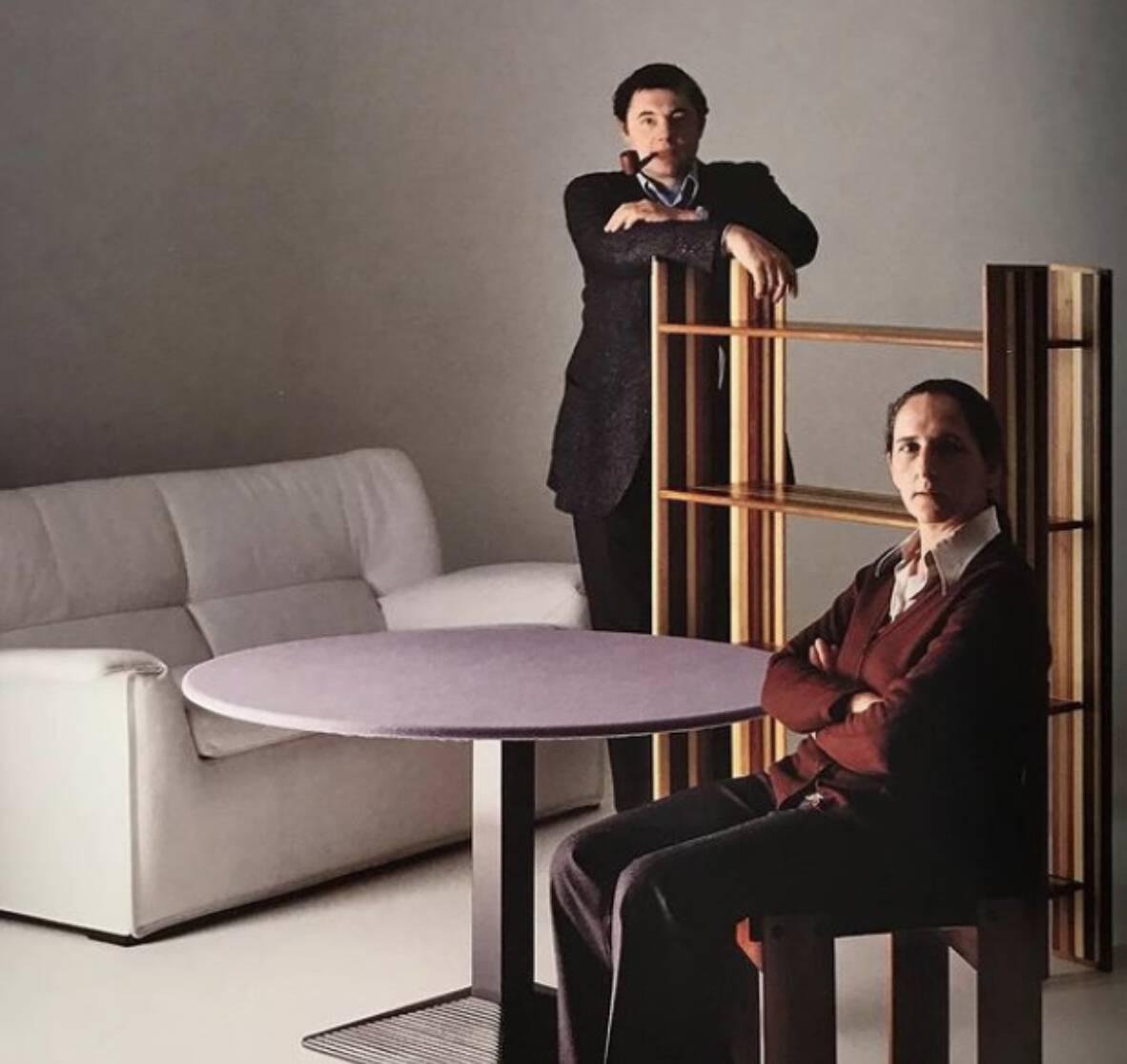 MOP bookcase / room divider by Afra e Tobia Scarpa for Molteni Italy