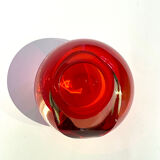 Sommerso round vase, Murano