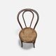 Vintage bistro chair in bent beech, caned seat – Thonet spirit