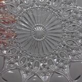 Vintage pressed glass bell jar