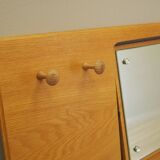 Hanger with mirror, Danish design, 1980s, production: Denmark