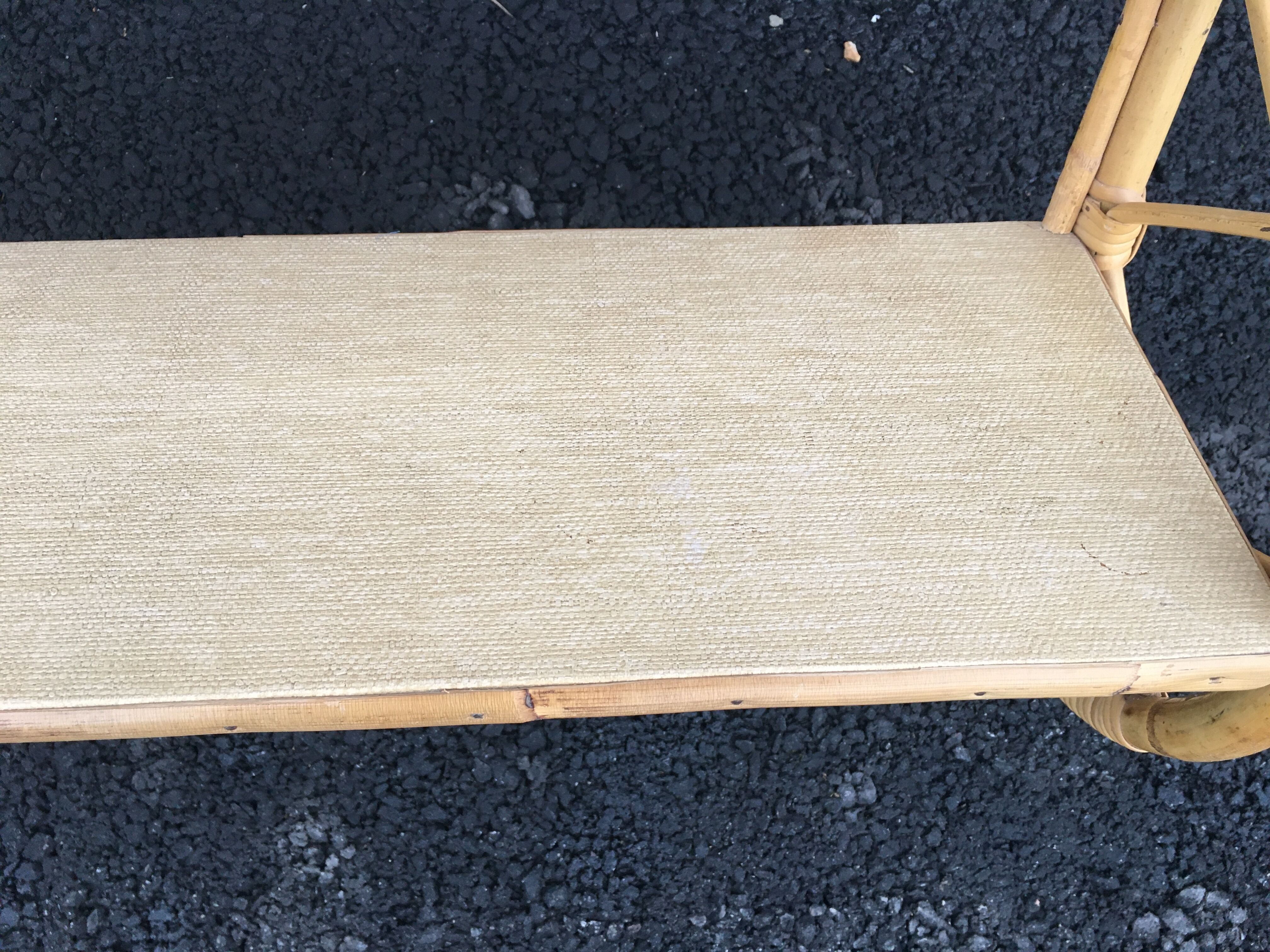 60'S rattan wall shelf