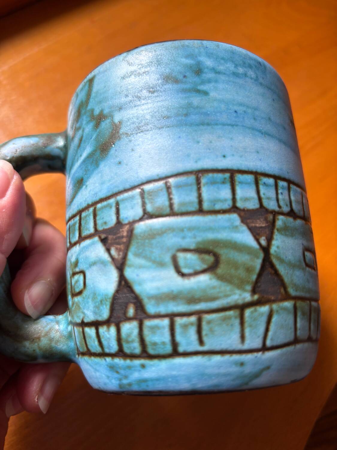 Rare vintage Maunier Vallauris mug