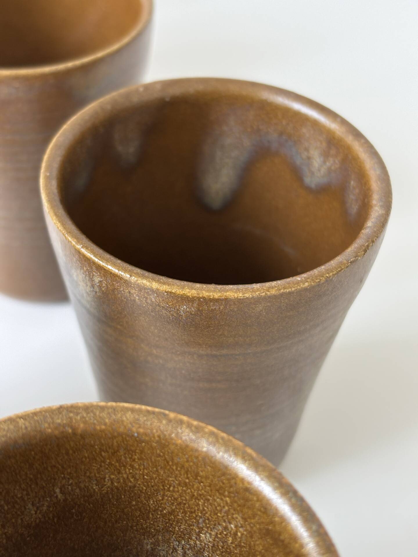 Stoneware cups from Digoin
