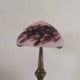Art nouveau lamp signed Paris Stars 1950 and glass paste